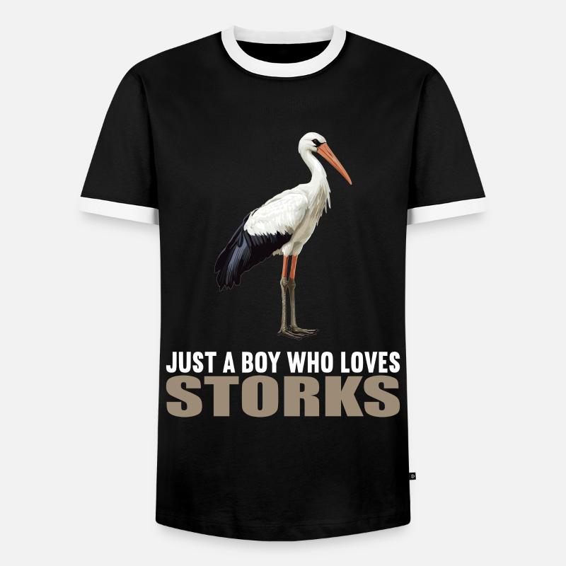 Storks Stork - Men's Ringer Shirt - black/white