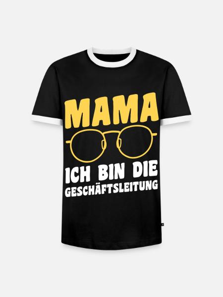 Geschäftsleitung Mutter Team Mama - Männer Kontrast-T-Shirt - Schwarz/Weiß