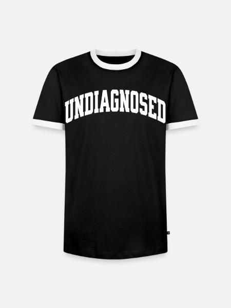 undiagnosed - Men's Ringer Shirt - black/white