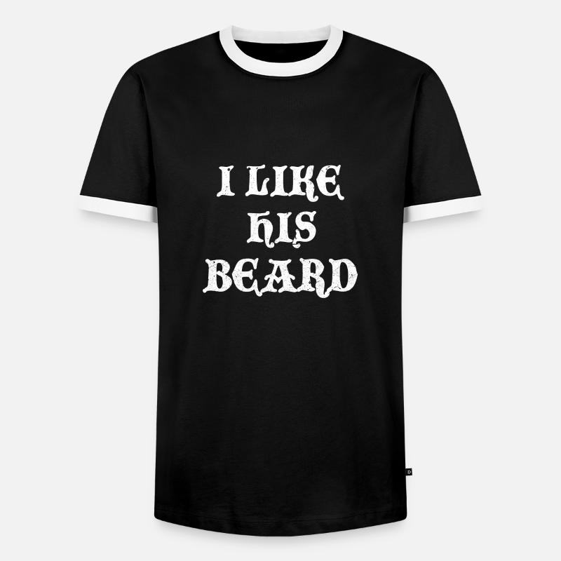 Beard - Men's Ringer Shirt - black/white