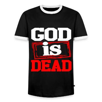 Communism Lenin Marx Class Struggle Social - Men's Ringer Shirt - black/white - Front - AI Model Female 172 light (172cm) & AI Model Male 178 light (178cm)
