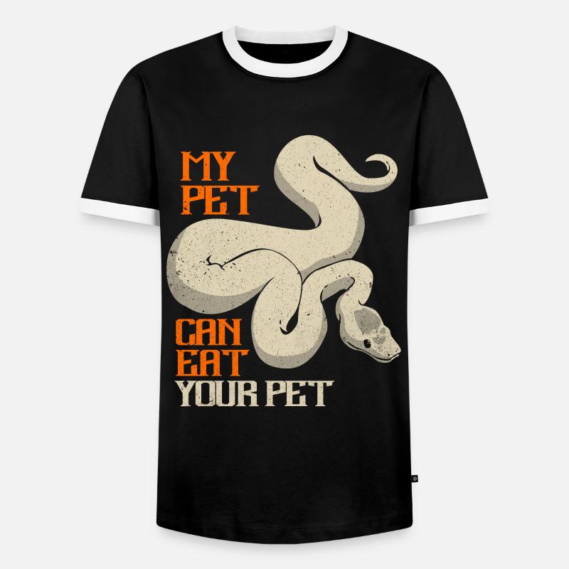 Python - T-shirt contrasté Homme - noir/blanc