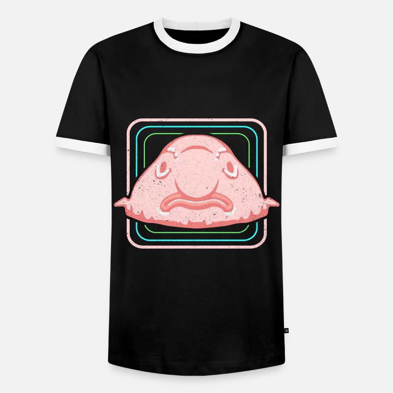 Blobfish - Men's Ringer Shirt - black/white