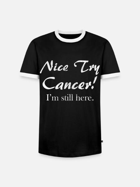 Krebsüberlebender rosa Krieger Krebs-Unterstützung - Männer Kontrast-T-Shirt - Schwarz/Weiß