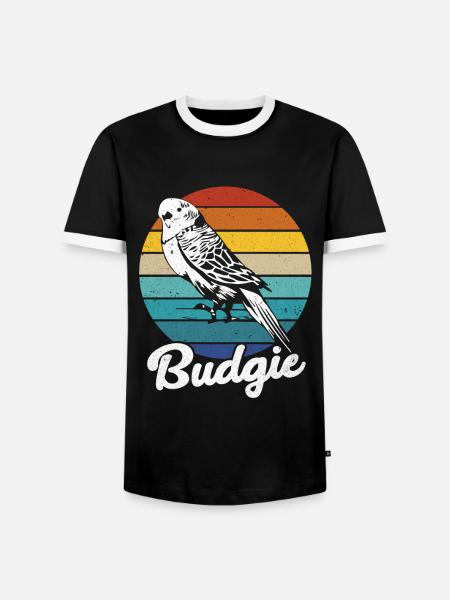 Perruche - T-shirt contrasté Homme - noir/blanc