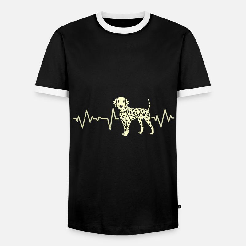 Dalmatian - Men's Ringer Shirt - black/white