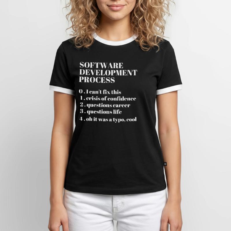 Software Development Funny Coding Programming T-shirt contrasté Homme