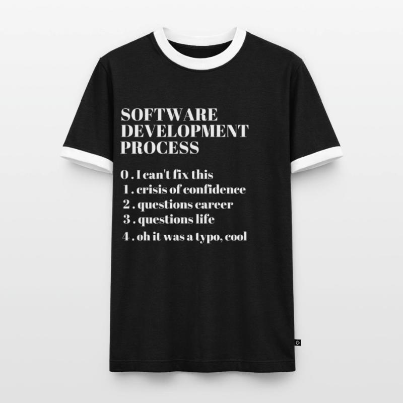 Software Development Funny Coding Programming T-shirt contrasté Homme