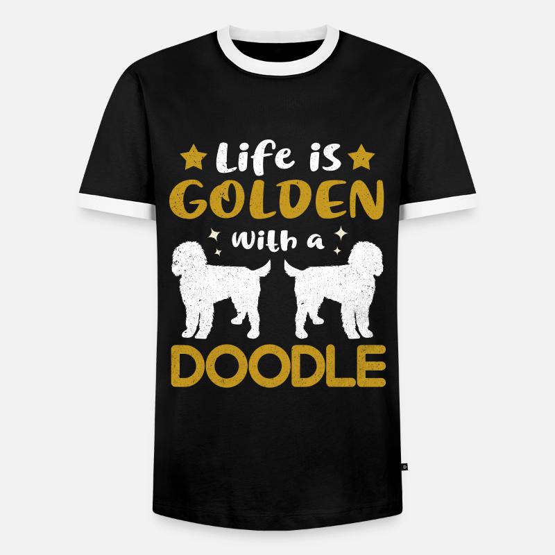 Doodle - Men's Ringer Shirt - black/white