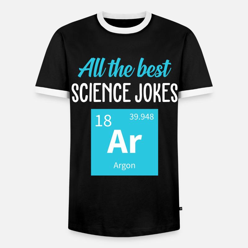 Science nerd physics - Men's Ringer Shirt - black/white