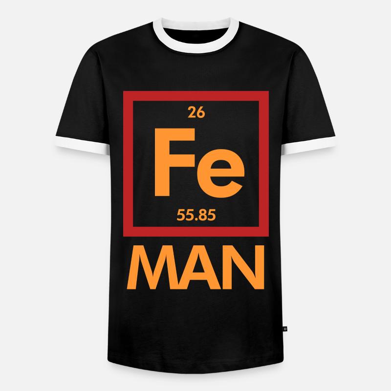 Wissenschaft Nerd Elemente - Männer Kontrast-T-Shirt - Schwarz/Weiß