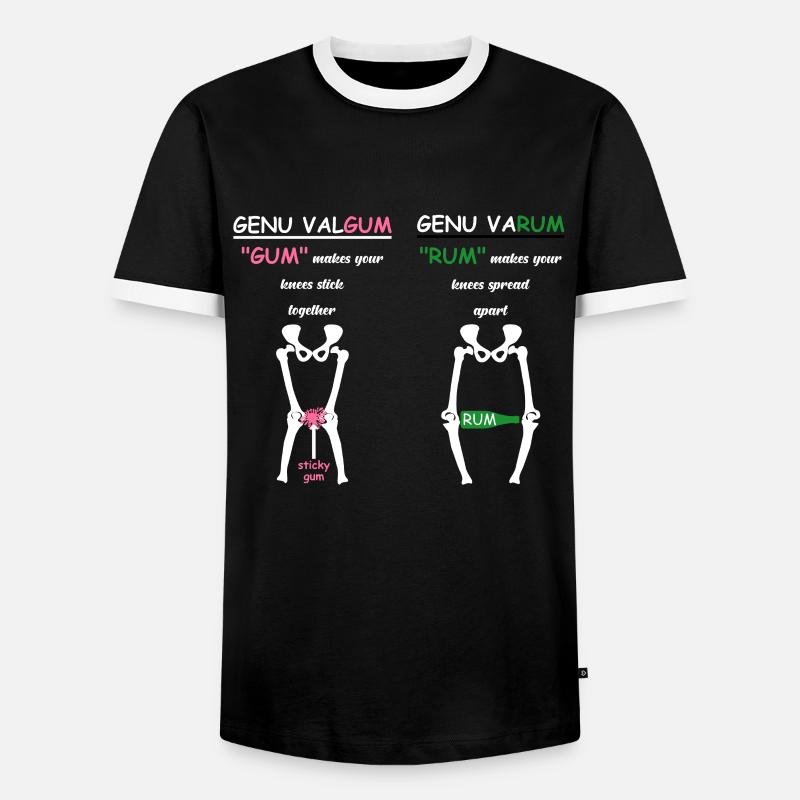 Physiotherapeut Geschenk - Männer Kontrast-T-Shirt - Schwarz/Weiß