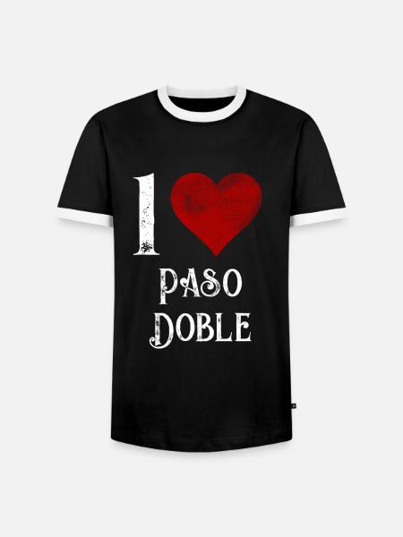 paso doble Tanzpartner Geschenk - Männer Kontrast-T-Shirt - Schwarz/Weiß