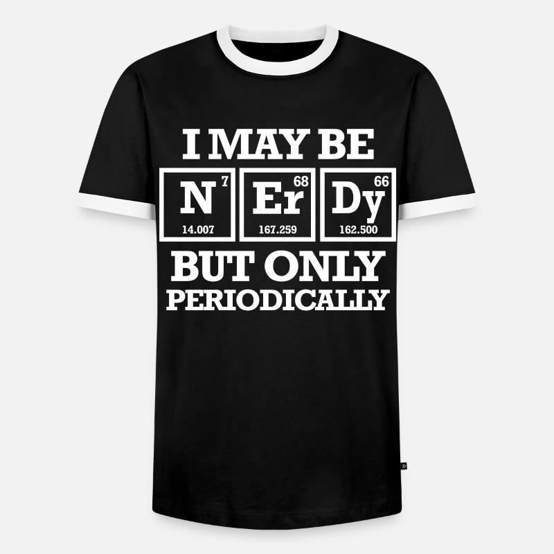 Science nerd gift - Men's Ringer Shirt - black/white