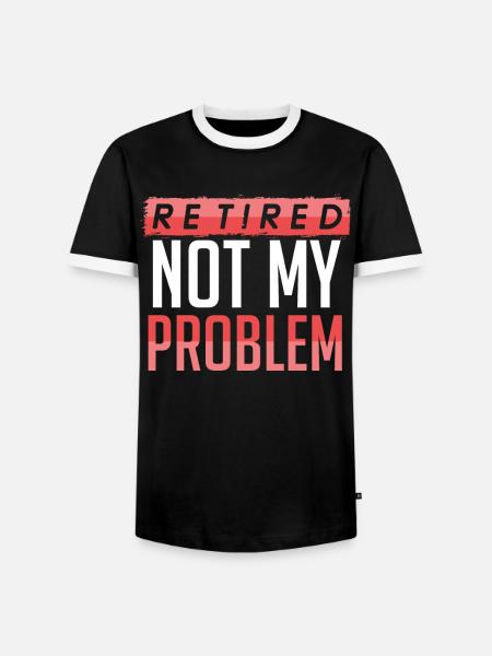Pension Rente Ruhestand - Männer Kontrast-T-Shirt - Schwarz/Weiß