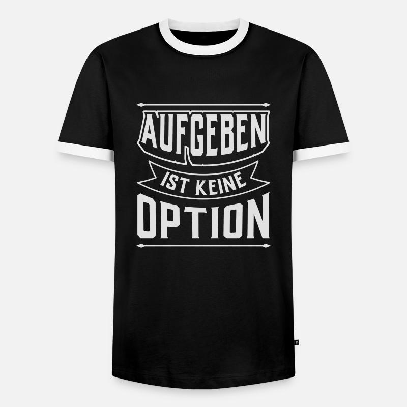 Mindset - discipline - perseverance - Men's Ringer Shirt - black/white