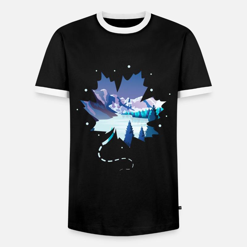 Canada - Men's Ringer Shirt - black/white