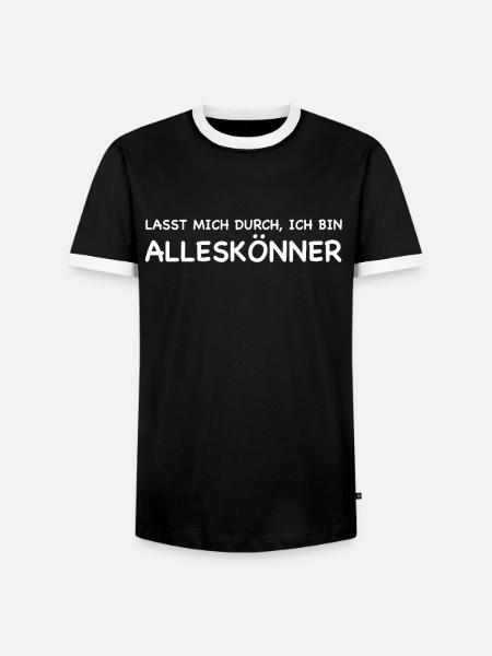 Alleskönner Arrogant Selbstbewusstsein Geschenk - Männer Kontrast-T-Shirt - Schwarz/Weiß