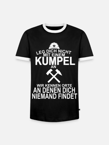 Kumpel Bergbau Ruhrpott Arbeit - Männer Kontrast-T-Shirt - Schwarz/Weiß