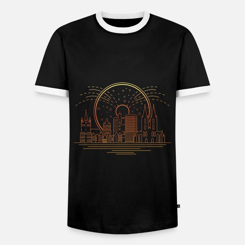 Cologne - Men's Ringer Shirt - black/white
