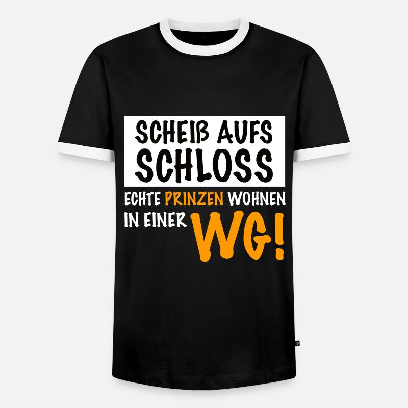 Mitbewohner Mitbewohnerin WG Geschenkidee - Männer Kontrast-T-Shirt - Schwarz/Weiß