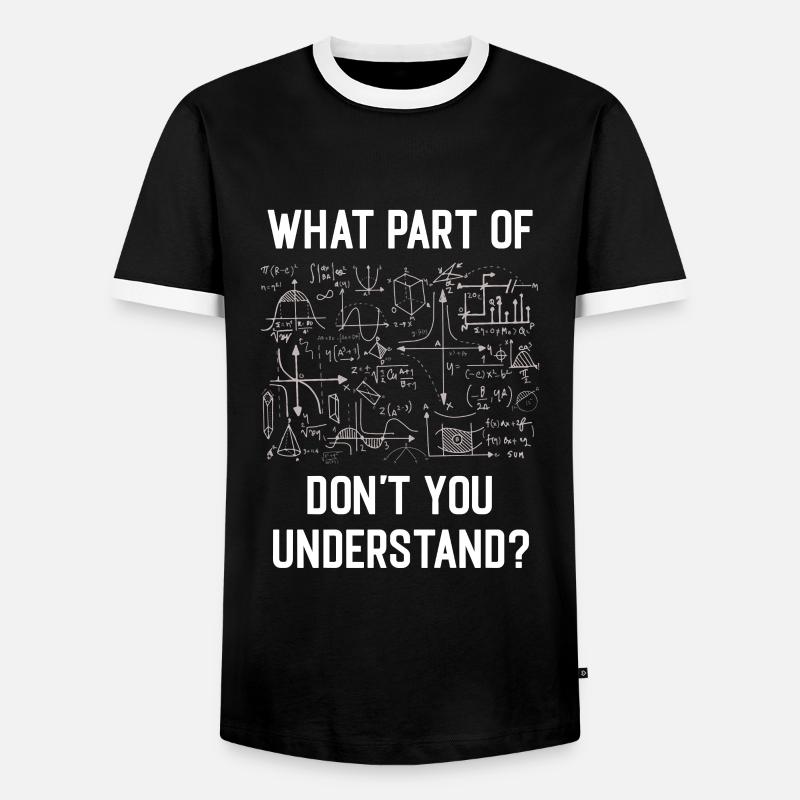 Mathematician math student gift - Men's Ringer Shirt - black/white