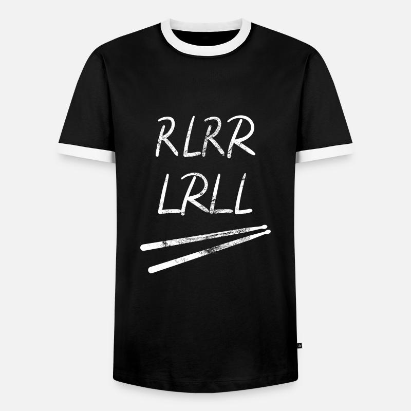 Drummer Schlagzeuger oder Percussionist Geschenk - Männer Kontrast-T-Shirt - Schwarz/Weiß