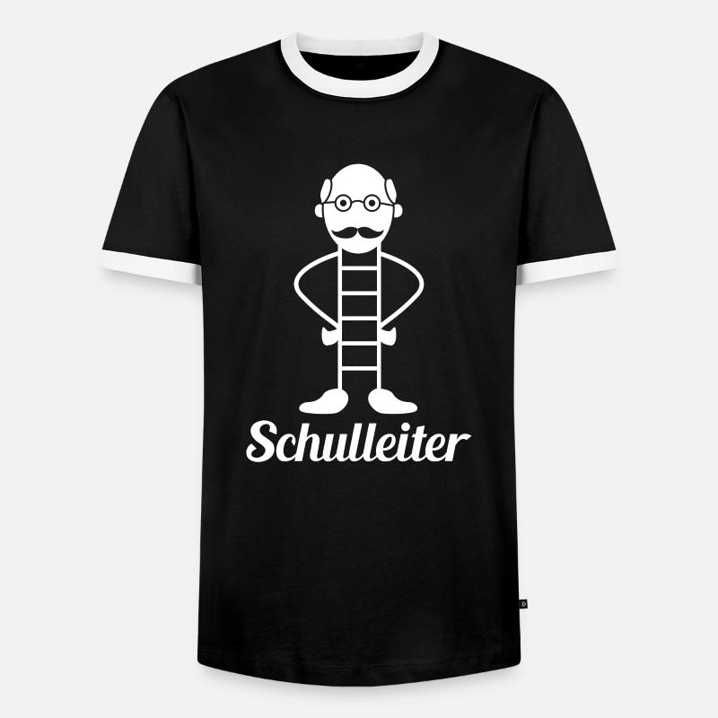 Schulleiter Geschenkidee - Männer Kontrast-T-Shirt - Schwarz/Weiß