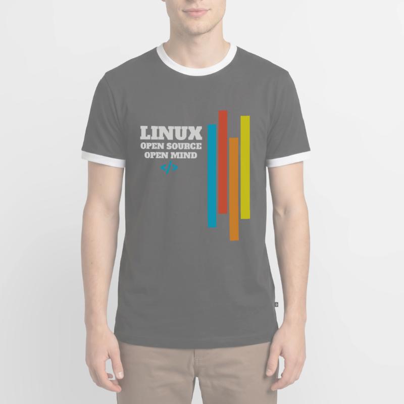 Linux Programmierer Administrator Geschenk Männer Kontrast-T-Shirt