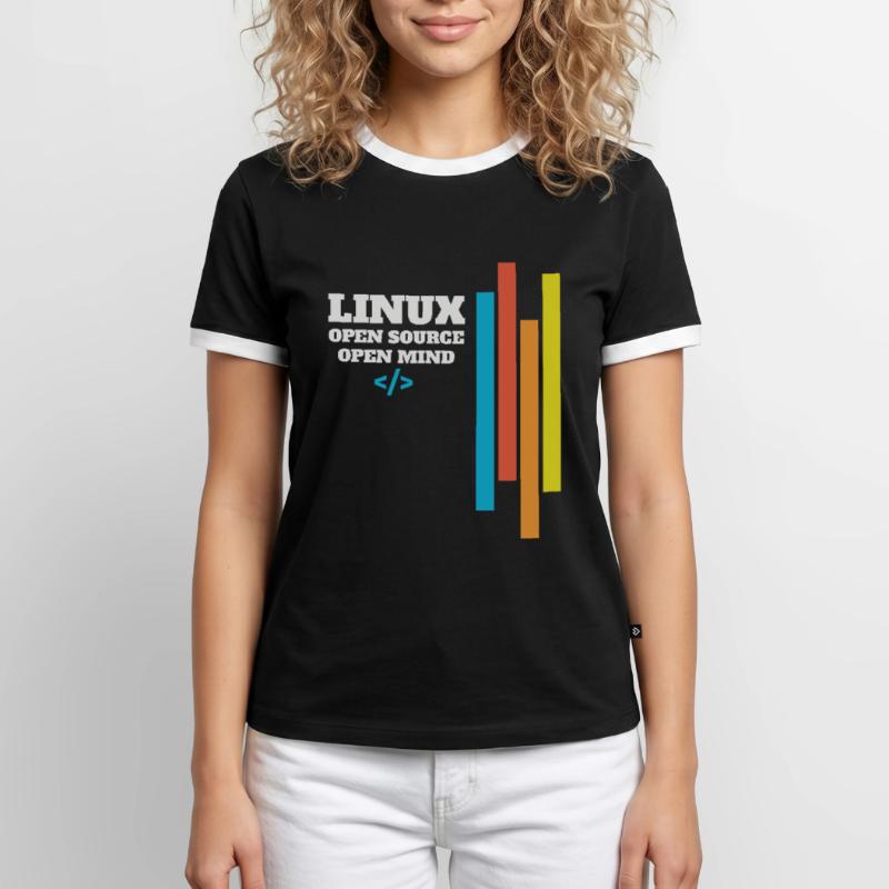 Linux Programmierer Administrator Geschenk Männer Kontrast-T-Shirt