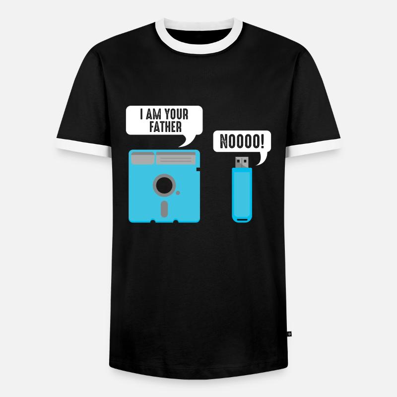 Witziges Programmierer & Nerd Zitat - Männer Kontrast-T-Shirt - Schwarz/Weiß
