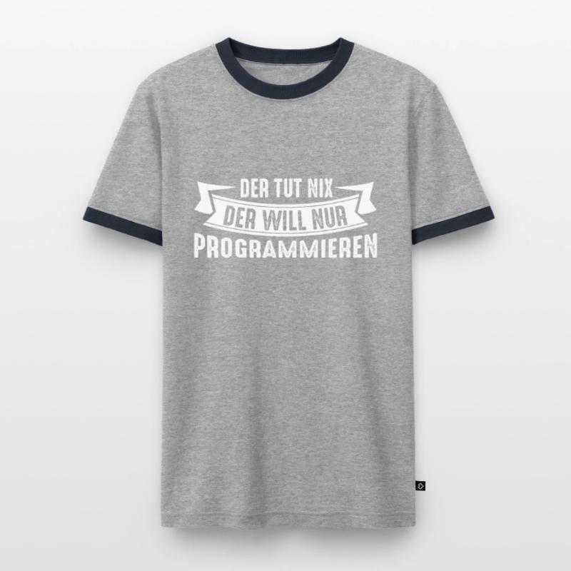 Programmierer Programmieren Männer Kontrast-T-Shirt