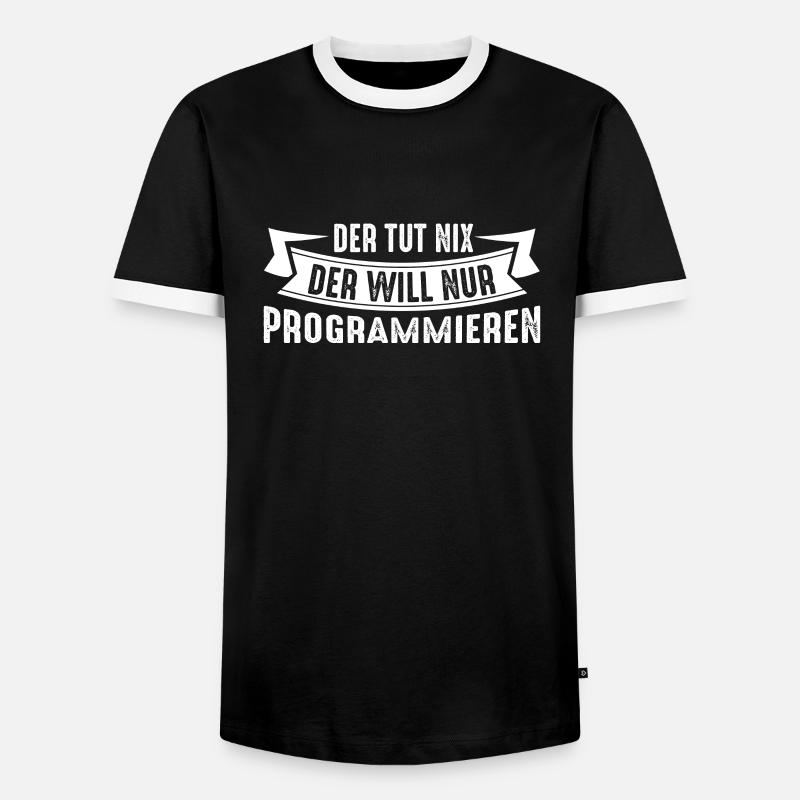 Programmierer Programmieren - Männer Kontrast-T-Shirt - Schwarz/Weiß