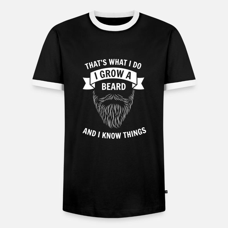 Bart - Männer Kontrast-T-Shirt - Schwarz/Weiß