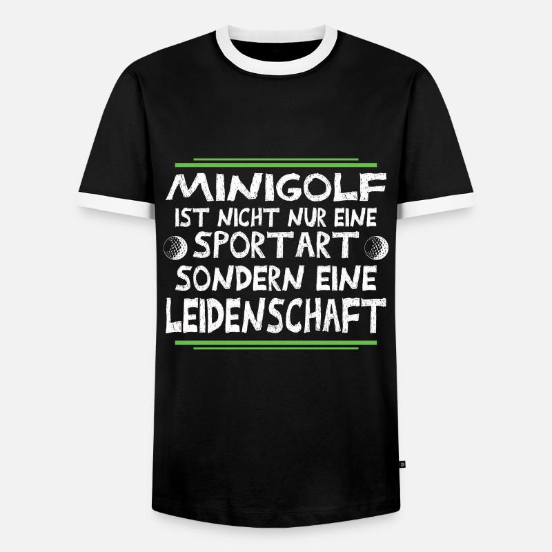 golf - Men's Ringer Shirt - black/white