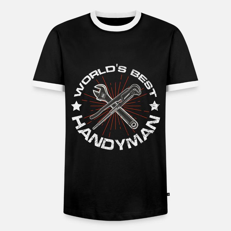 Heimwerker - Männer Kontrast-T-Shirt - Schwarz/Weiß