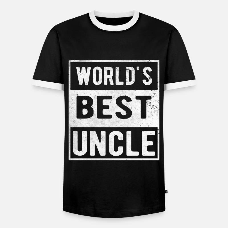 Bester Onkel - Männer Kontrast-T-Shirt - Schwarz/Weiß