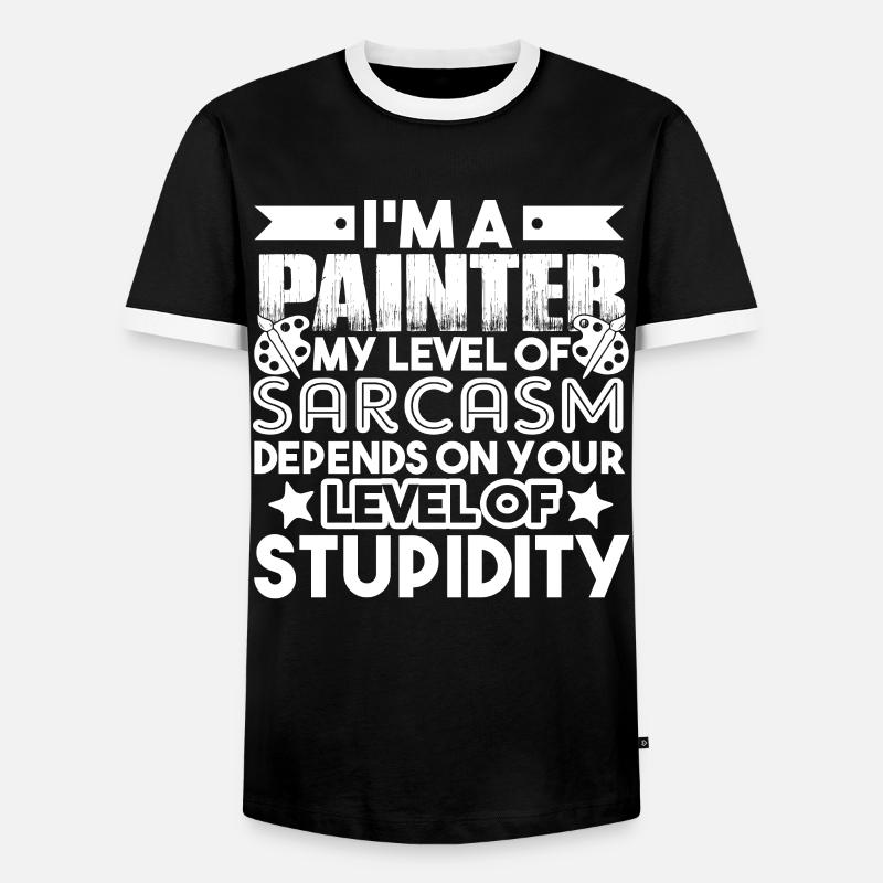 Painter I'm A Painter - Men's Ringer Shirt - black/white
