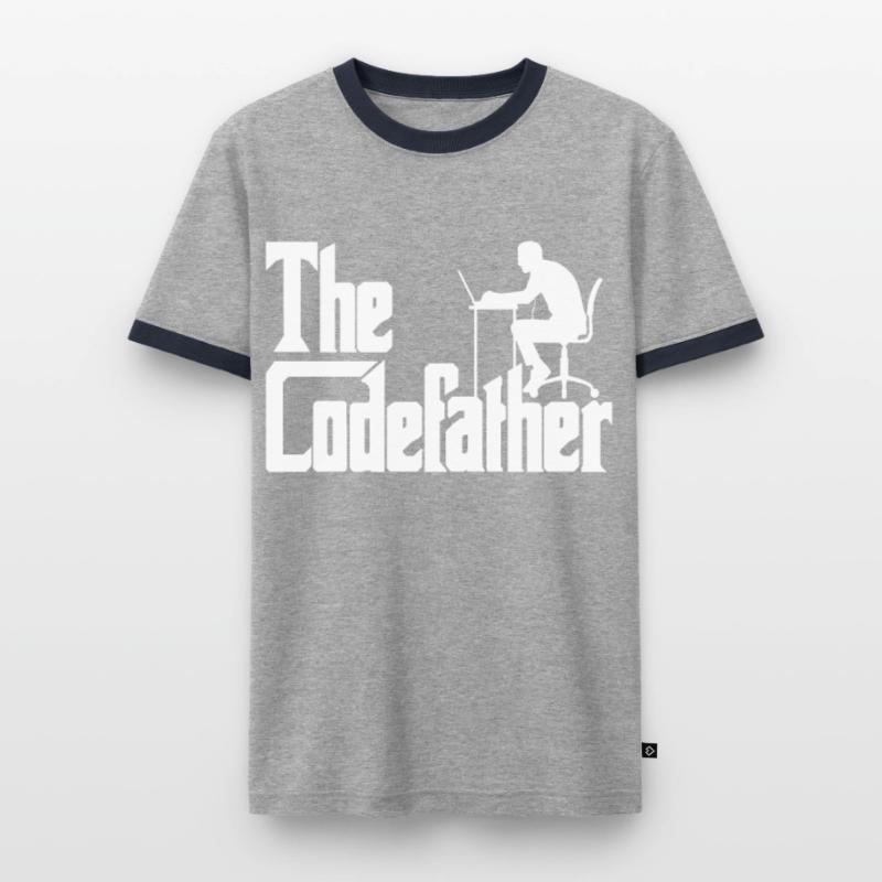 Code code développeur Codefather Spruch T-shirt contrasté Homme