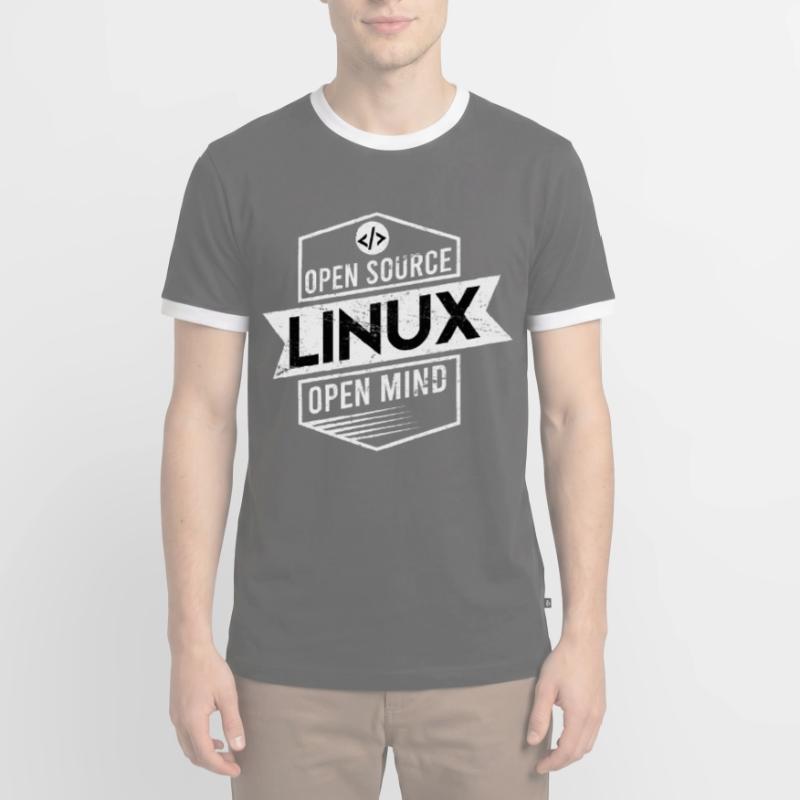Programmers Linux Gift Open Source Men's Ringer Shirt
