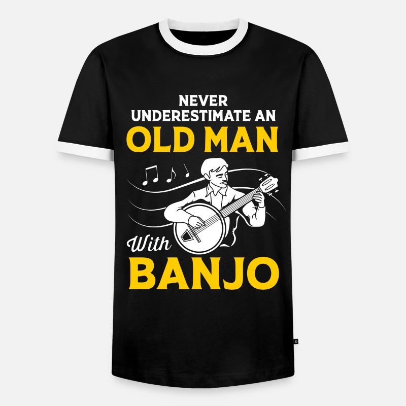 Bluegrass - Männer Kontrast-T-Shirt - Schwarz/Weiß