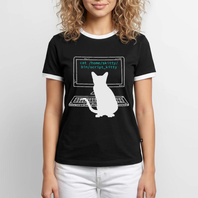 Cat Owner Programmer Coder Computer Scientist Men's Ringer Shirt