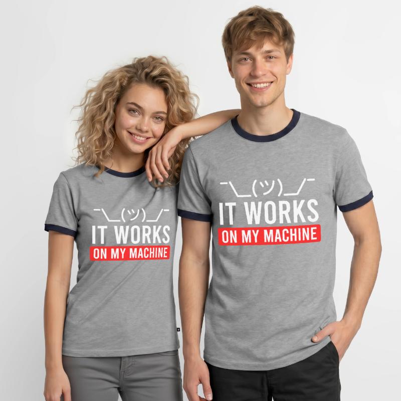 Coder Spruch Software Tester Debugging Informatik Männer Kontrast-T-Shirt