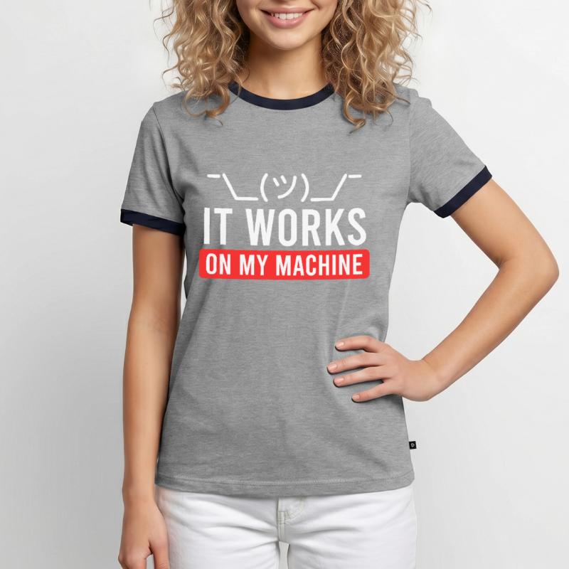 Coder Spruch Software Tester Debugging Informatik Männer Kontrast-T-Shirt