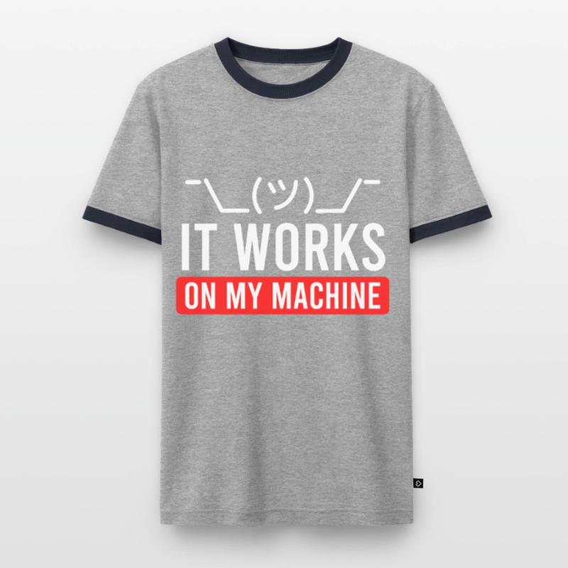 Coder Spruch Software Tester Debugging Informatik Männer Kontrast-T-Shirt