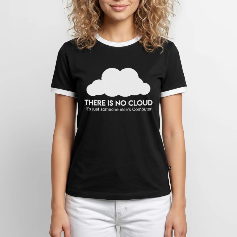 Server Cloud Spruch Informatiker Coder Männer Kontrast-T-Shirt