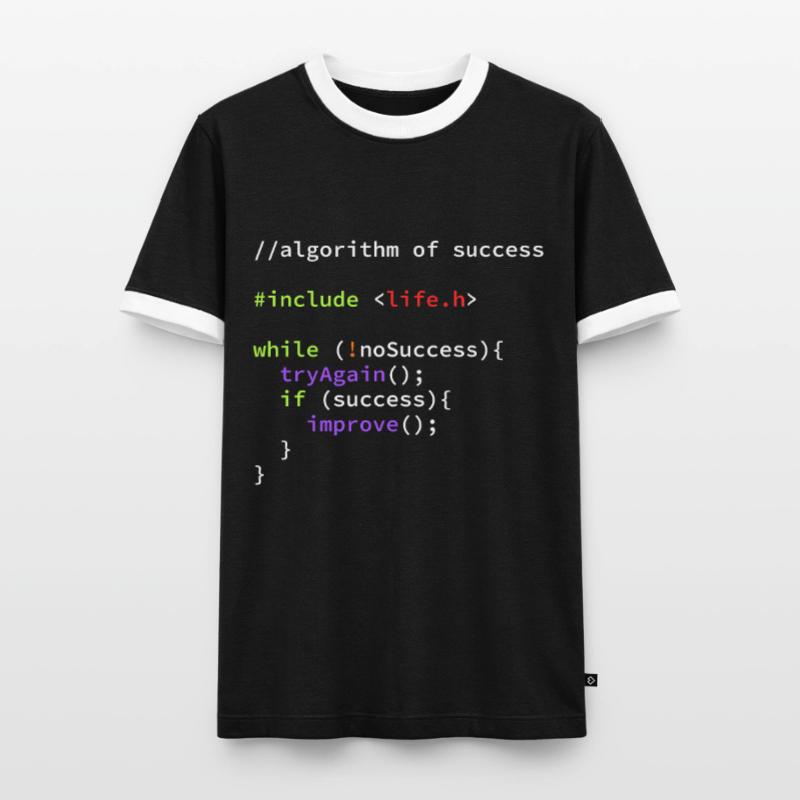 Computer Scientist Programmer Coder Hacker Code Men's Ringer Shirt