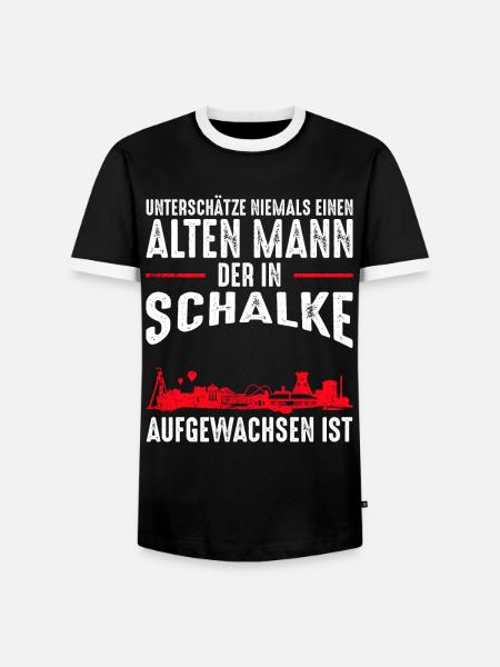 Gelsenkirchen Schalke Männer Spruch - Männer Kontrast-T-Shirt - Schwarz/Weiß