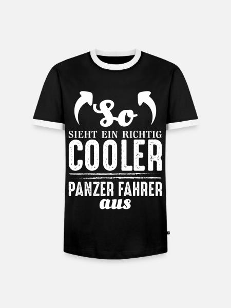 Panzerfahrer Armee Militär Geschenk - Männer Kontrast-T-Shirt - Schwarz/Weiß