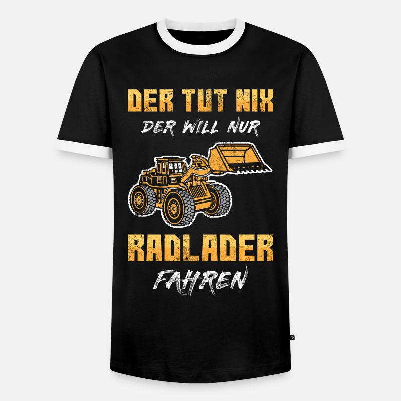 Baustelle Geschenk - Männer Kontrast-T-Shirt - Schwarz/Weiß